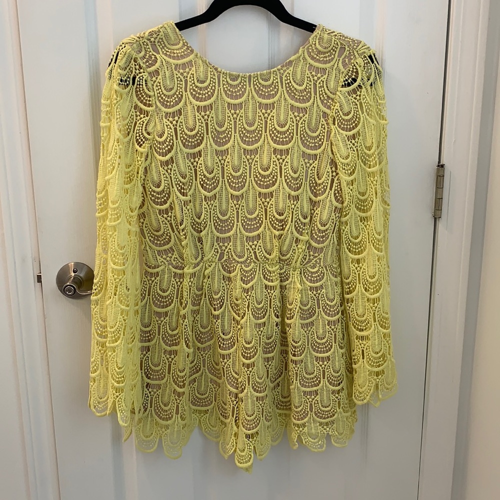 Lace romper long sleeve